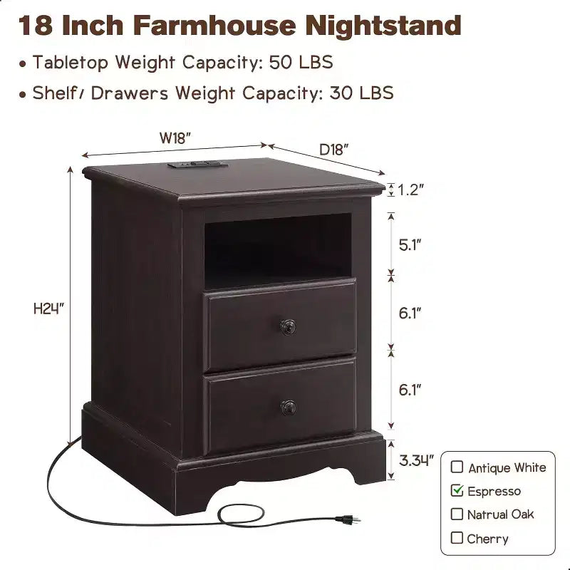 Table de chevet rétro