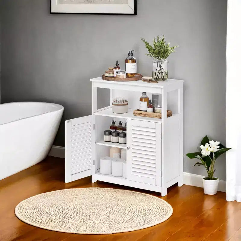 Meuble bas blanc élégant