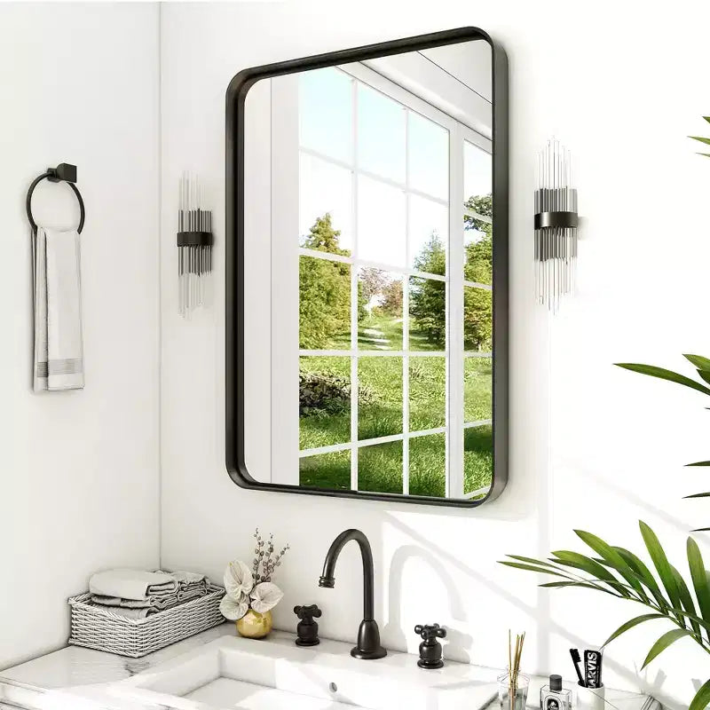 Miroir décoratif mural à cadre profond
