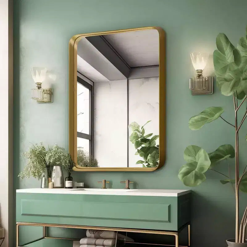 Miroir décoratif mural à cadre profond