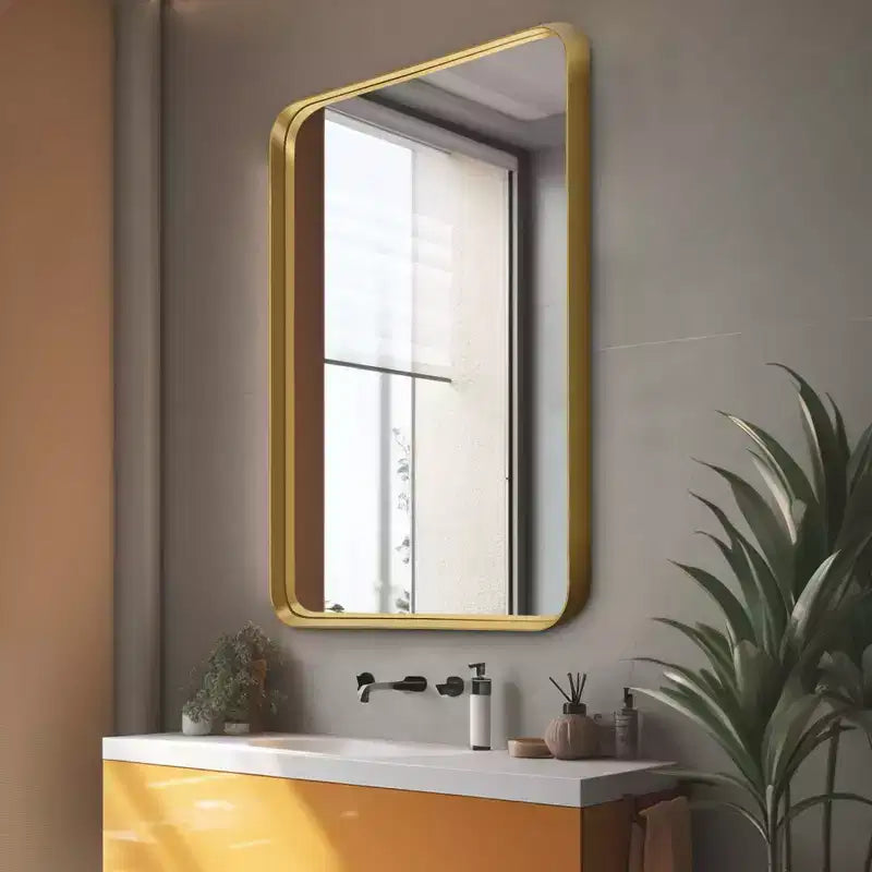 Miroir décoratif mural à cadre profond