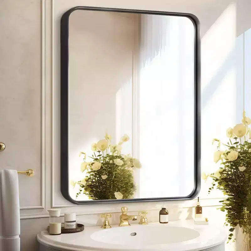 Miroir décoratif mural à cadre profond