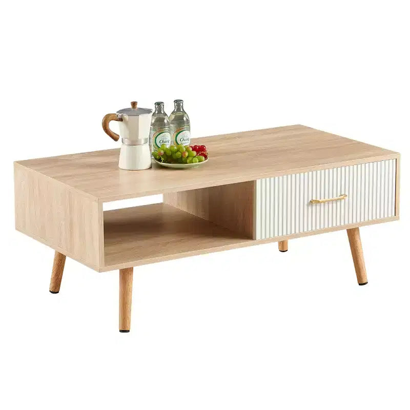 Table basse en bois de pêcher
