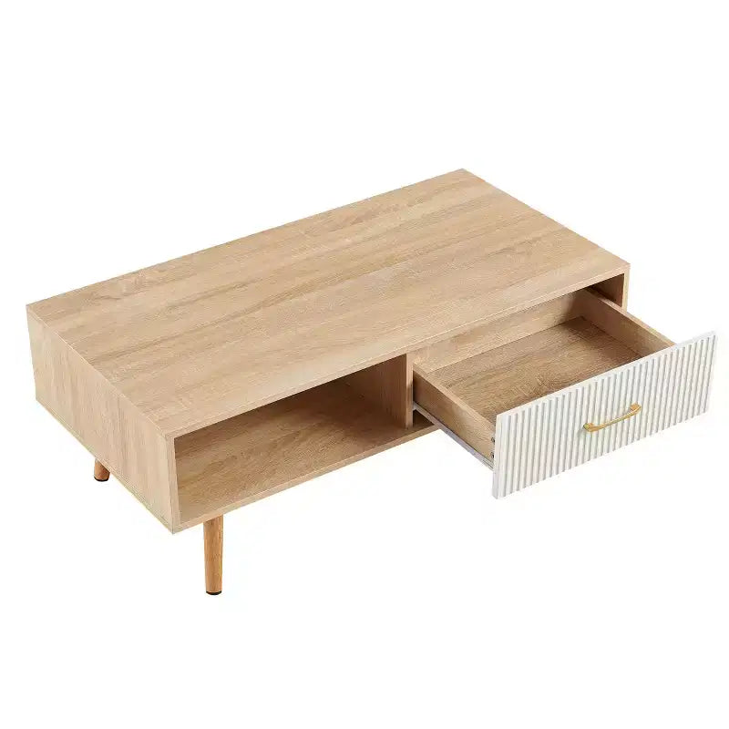 Table basse en bois de pêcher