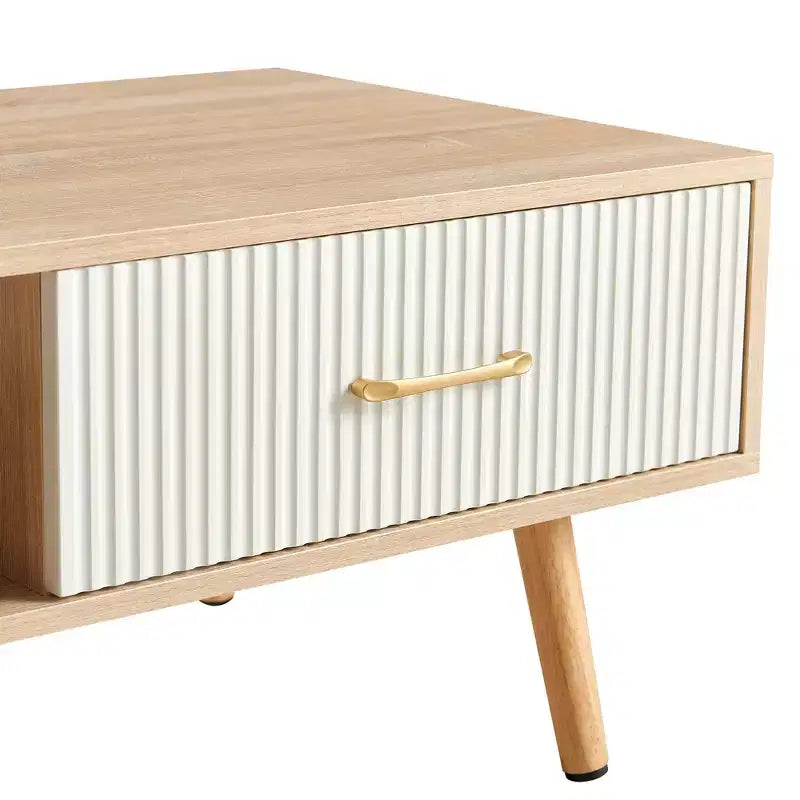 Table basse en bois de pêcher