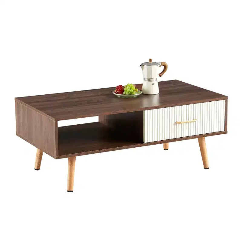 Table basse en bois de pêcher