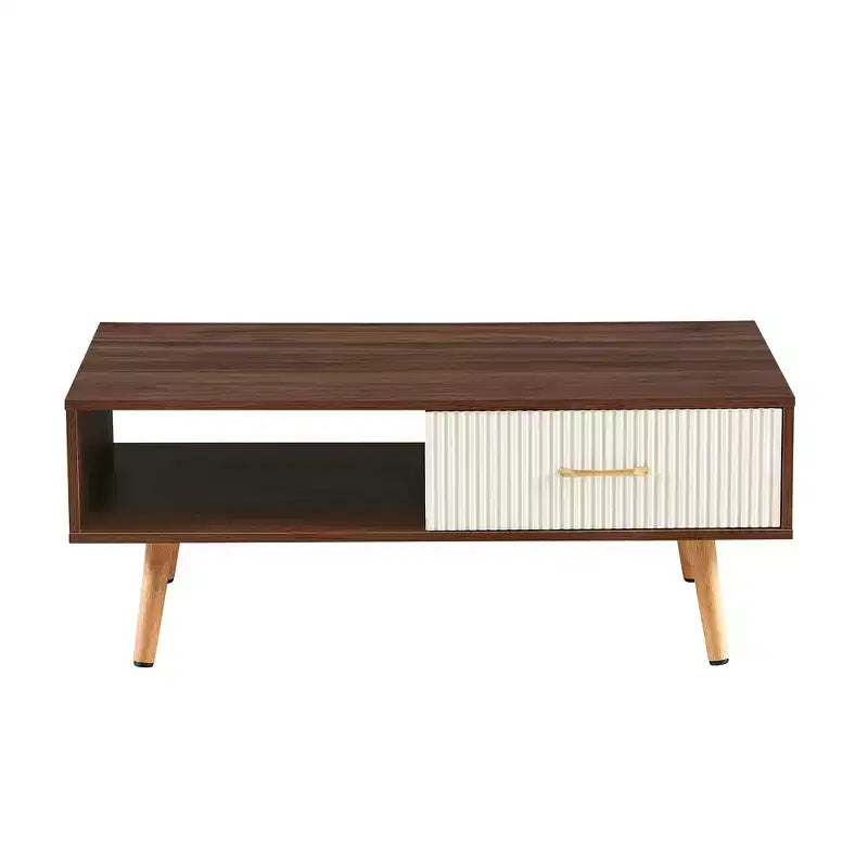 Table basse en bois de pêcher