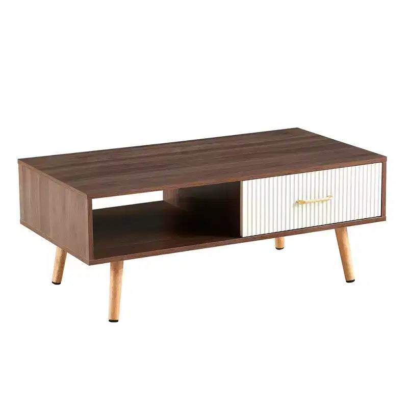 Table basse en bois de pêcher