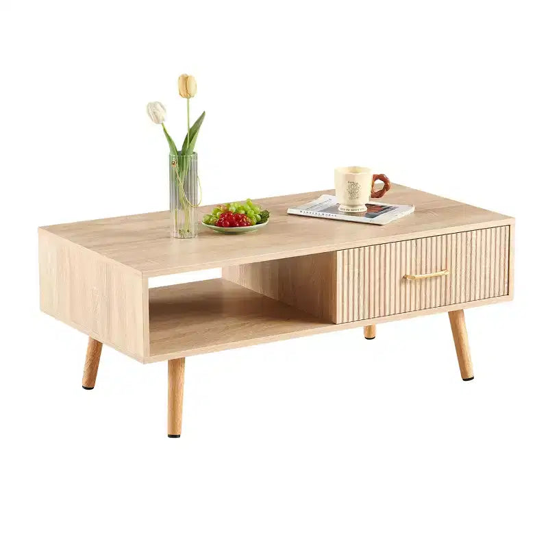 Table basse en bois de pêcher