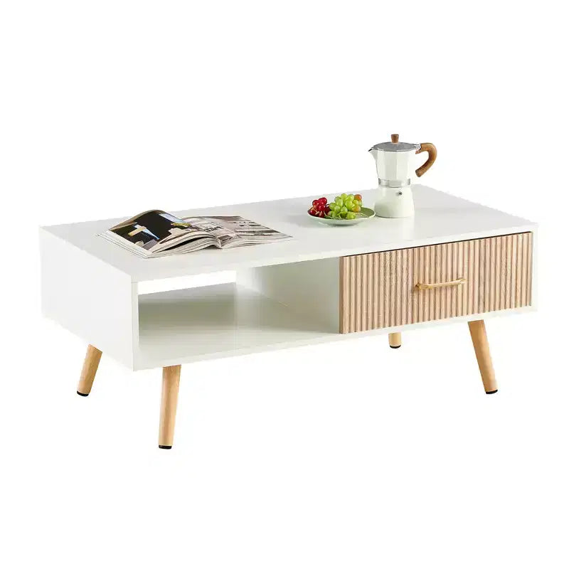 Table basse en bois de pêcher