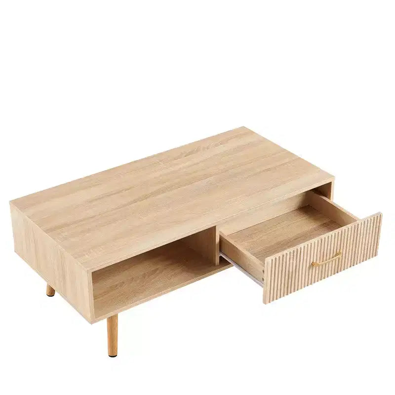 Table basse en bois de pêcher