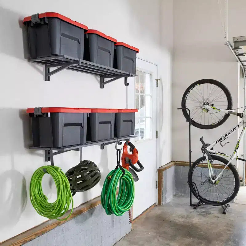 Étagère de rangement murale pour garage | Grise
