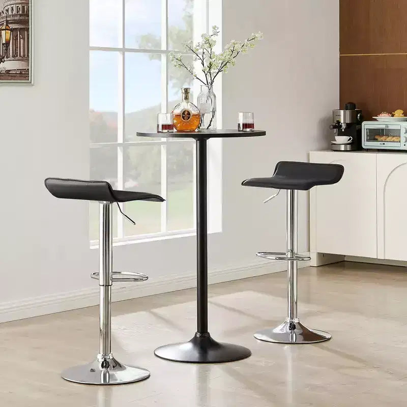 Tabourets de bar avec barre pivotante et hauteur réglable, adaptés aux cuisines/bars/salles à manger/salons.