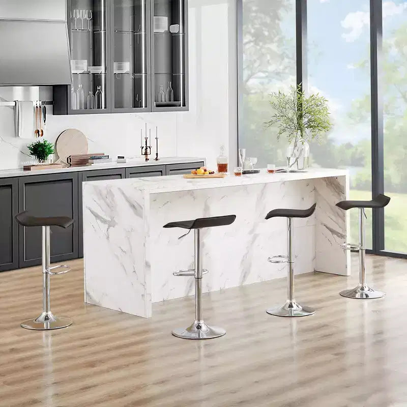 Tabourets de bar avec barre pivotante et hauteur réglable, adaptés aux cuisines/bars/salles à manger/salons.