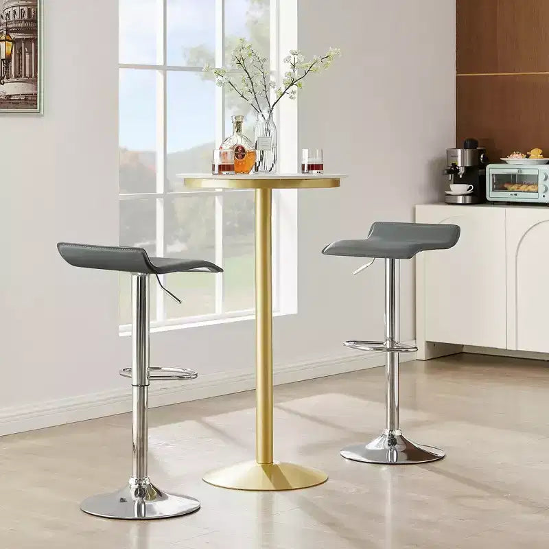 Tabourets de bar avec barre pivotante et hauteur réglable, adaptés aux cuisines/bars/salles à manger/salons.