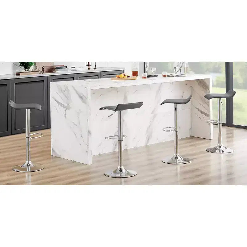 Tabourets de bar avec barre pivotante et hauteur réglable, adaptés aux cuisines/bars/salles à manger/salons.