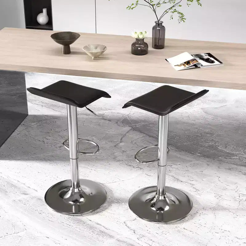 Tabourets de bar avec barre pivotante et hauteur réglable, adaptés aux cuisines/bars/salles à manger/salons.