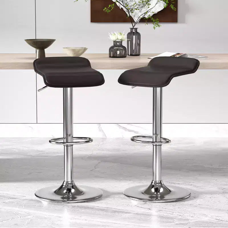 Tabourets de bar avec barre pivotante et hauteur réglable, adaptés aux cuisines/bars/salles à manger/salons.