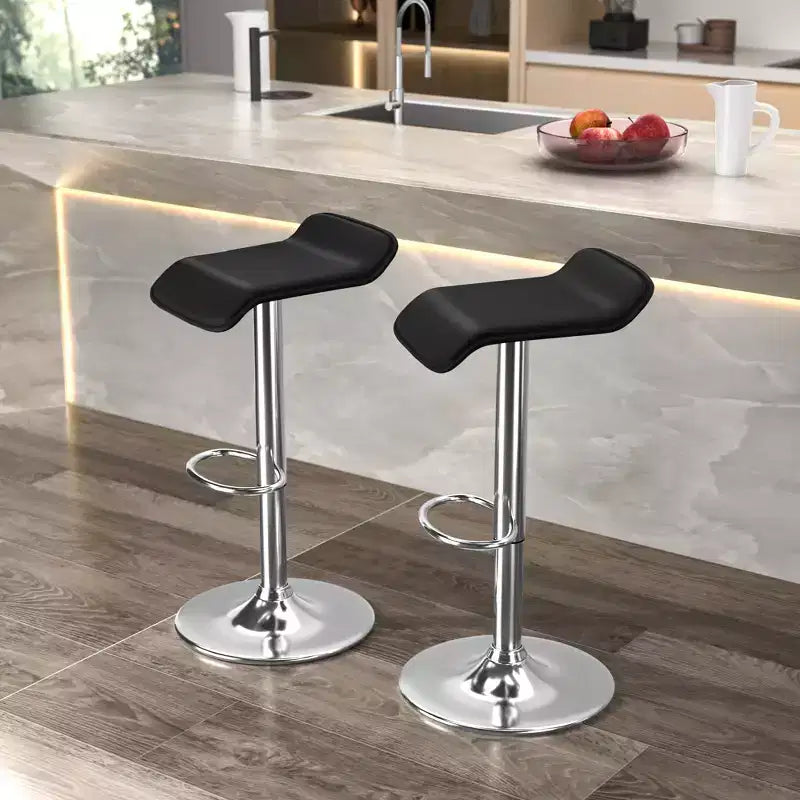 Tabourets de bar avec barre pivotante et hauteur réglable, adaptés aux cuisines/bars/salles à manger/salons.