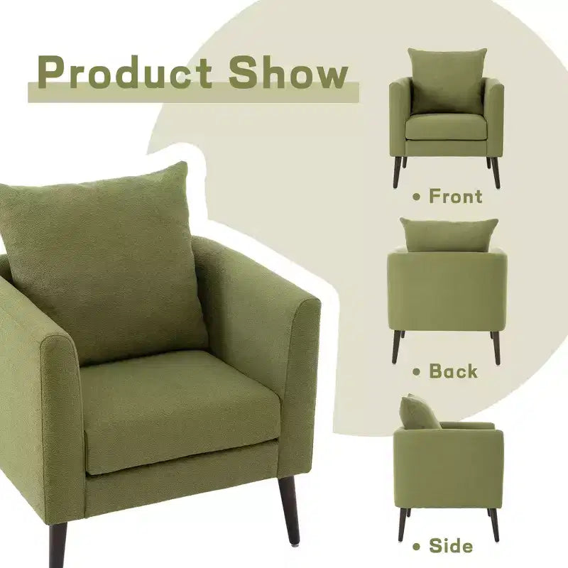 Fauteuil club capitonné, fauteuil baquet avec pieds en bois massif et support lombaire.