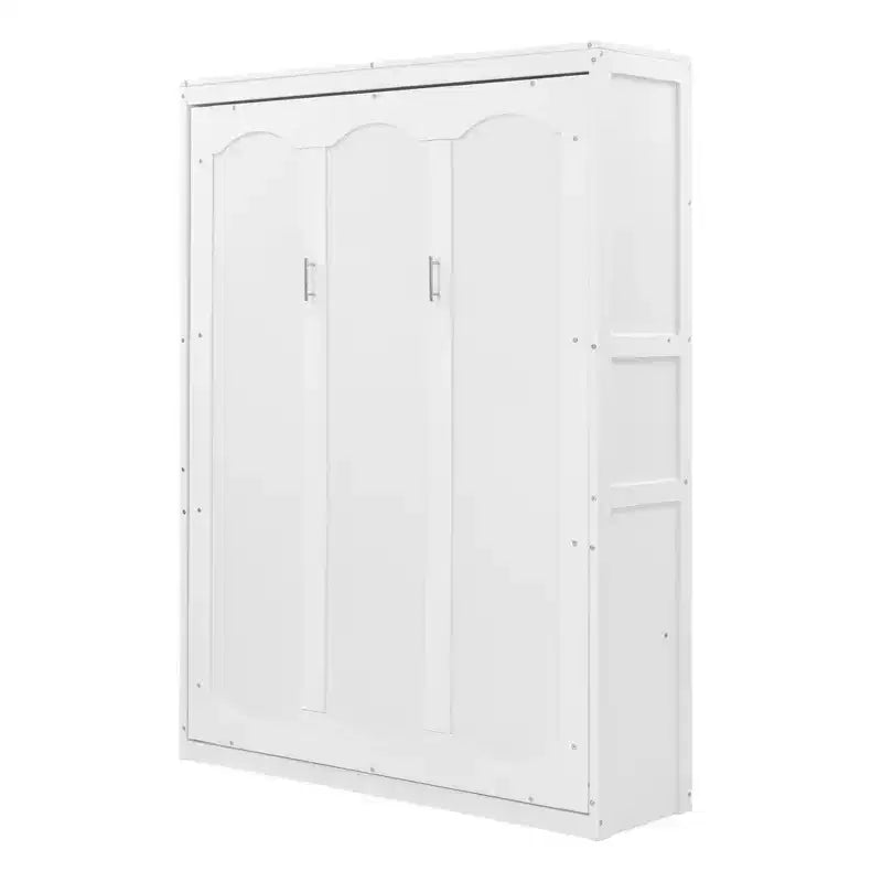 Lit escamotable au design moderne, intégré dans une armoire avec étagères, qualité supérieure