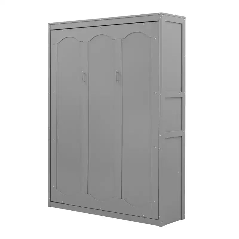 Lit escamotable au design moderne, intégré dans une armoire avec étagères, qualité supérieure