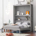 Whisen Modern Design Murphy Bed, Folded into a Cabinet with Shelves, Superior Quality