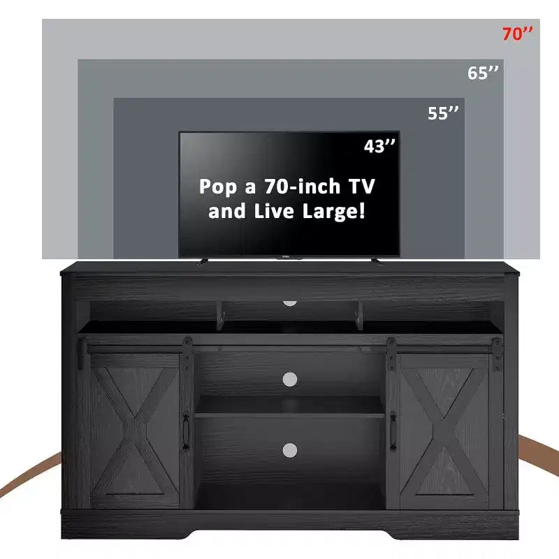 Meuble TV de style ferme