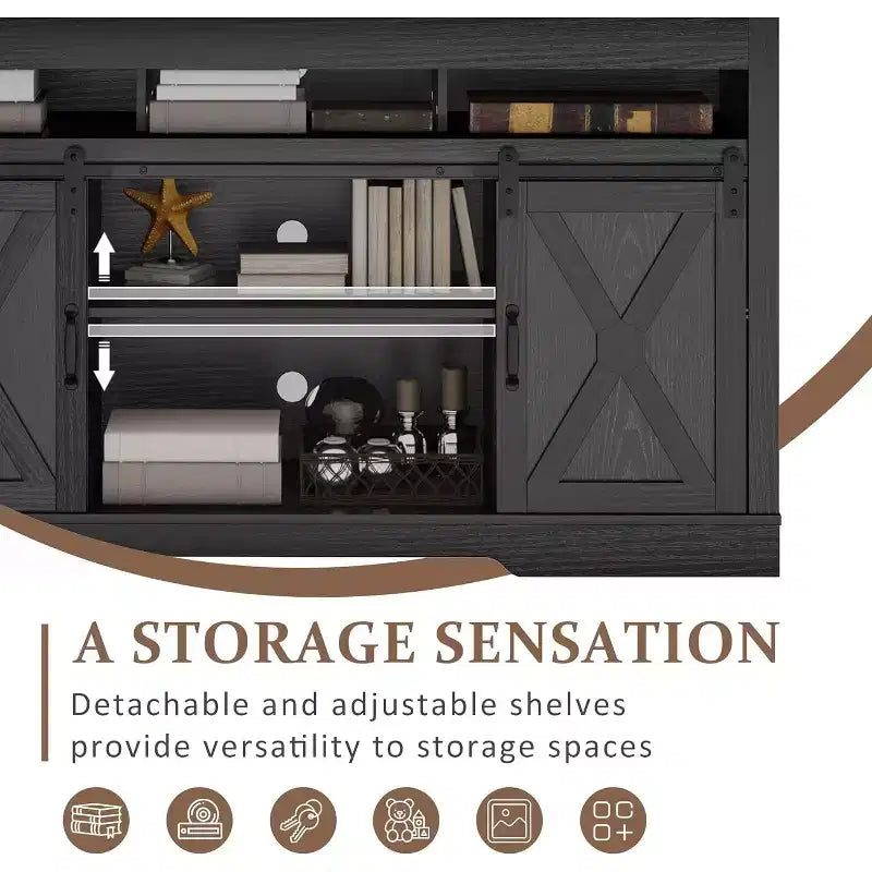 Meuble TV de style ferme