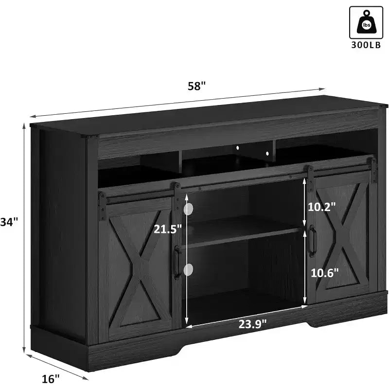 Meuble TV de style ferme