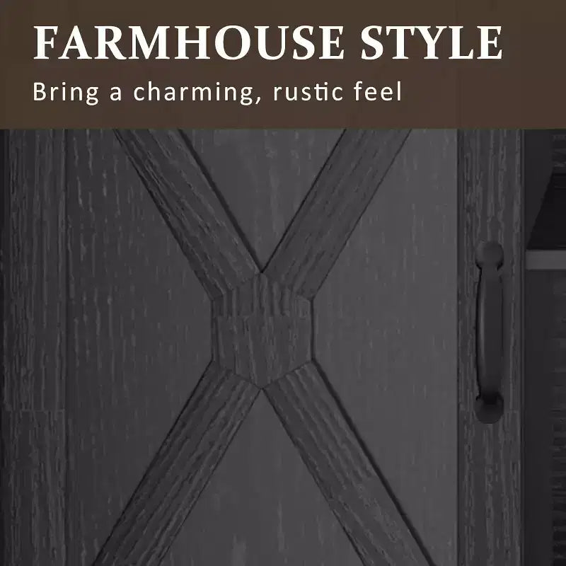 Meuble TV de style ferme