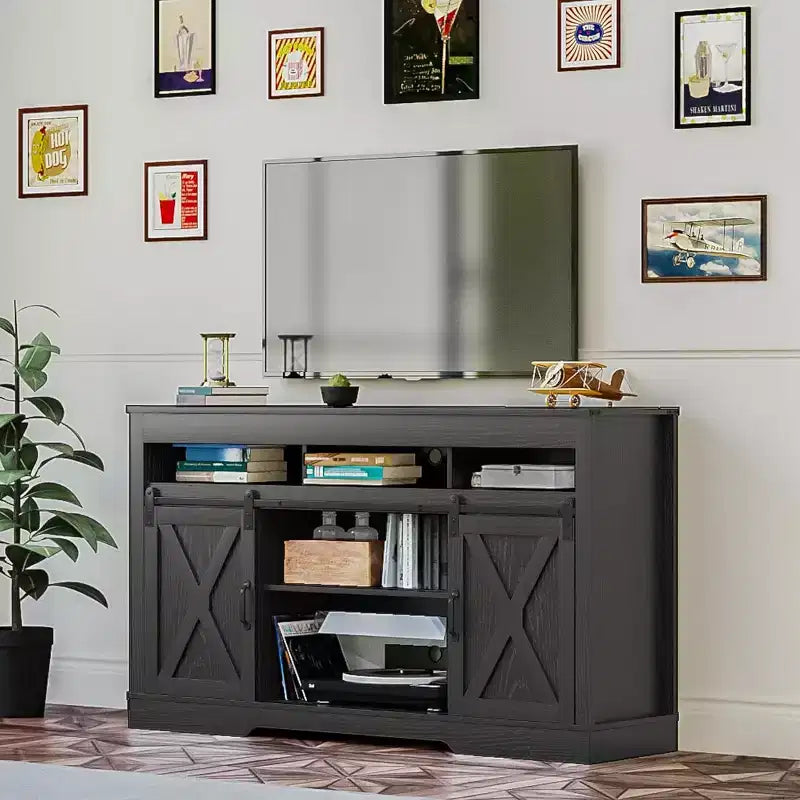 Meuble TV de style ferme