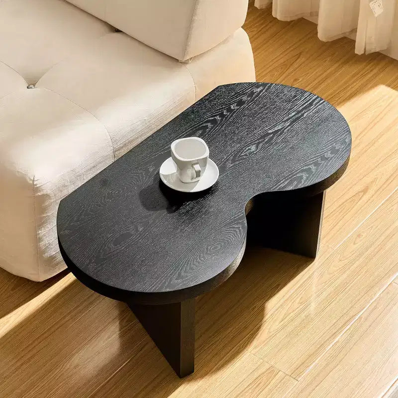 Table basse papillon en MDF, divisible en 2 petites tables, pour salon et chambre