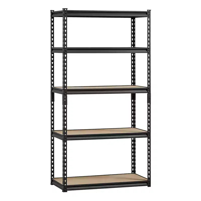 VEVOR Storage Shelves, 2000lbs, 5Tier Garage Storage Shelving, 16Dx32Wx62.8H Adjustable Metal Shelves for Garage Shelves Utility Rack Shelf, Black