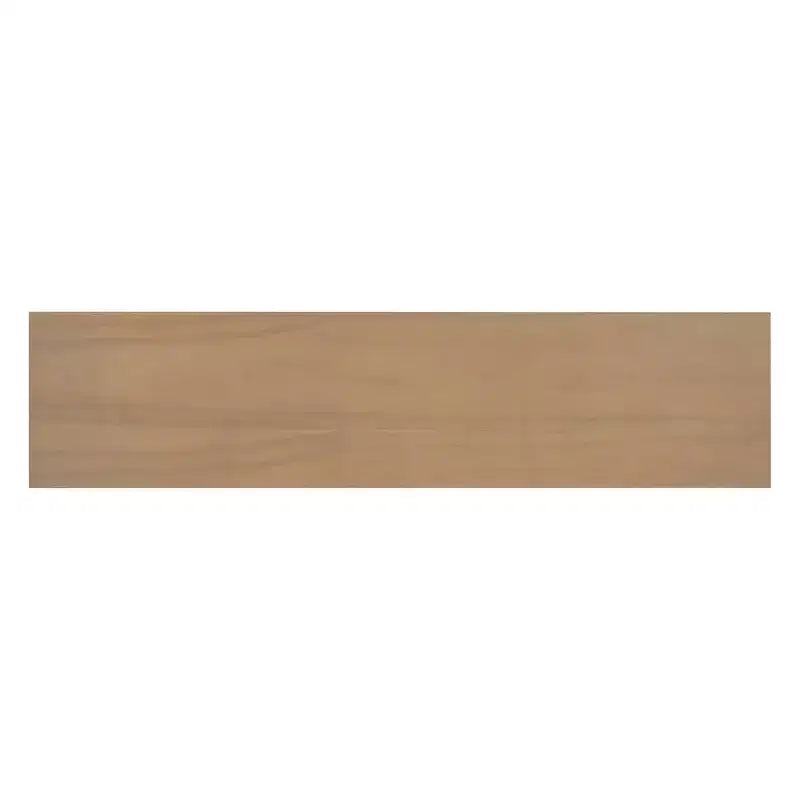 Console d'entrée à base en V, table de couloir décorative, table de canapé étroite, fabriquée en placage de bois naturel, classique et polyatile.