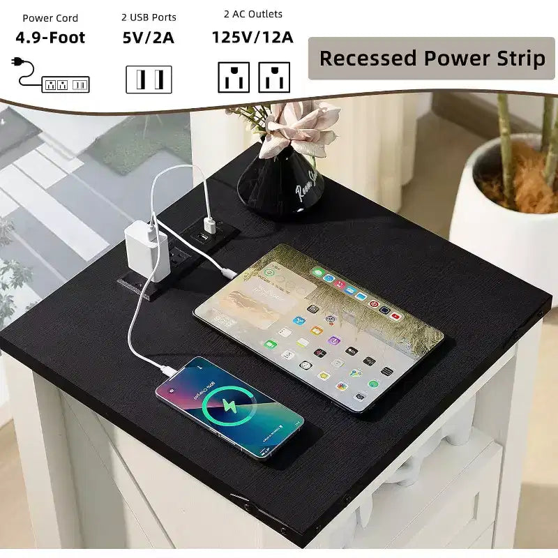 Table de chevet de style campagnard