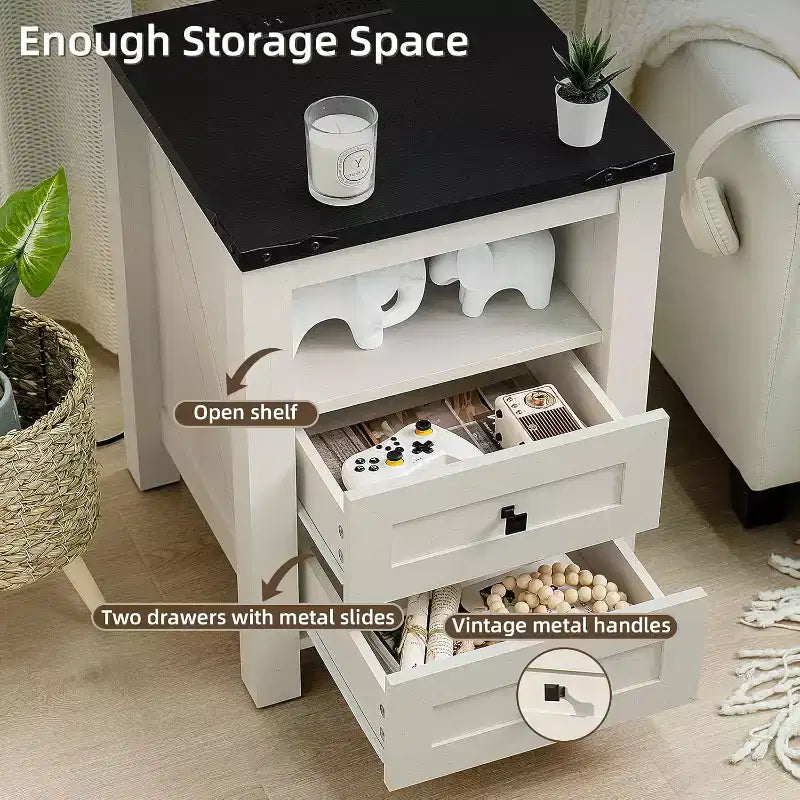 Table de chevet de style campagnard