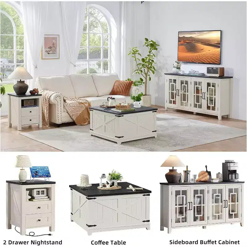 Table de chevet de style campagnard