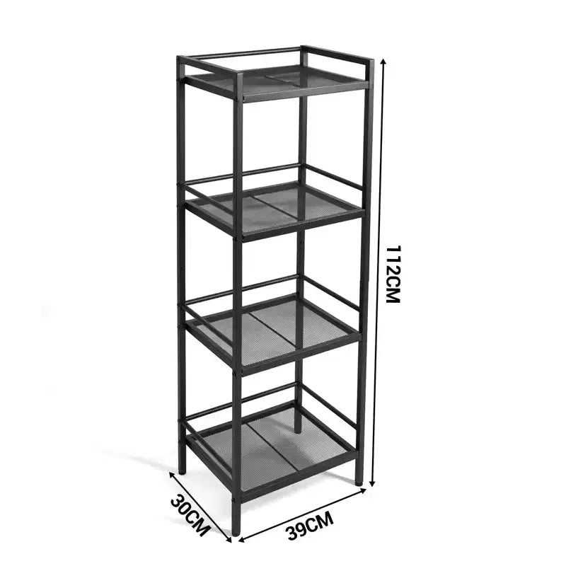 Étagère métallique 12 unités de rangement étroites pour salle de bain, cuisine et buanderie