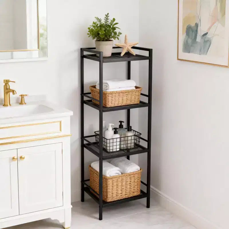 Étagère métallique 12 unités de rangement étroites pour salle de bain, cuisine et buanderie
