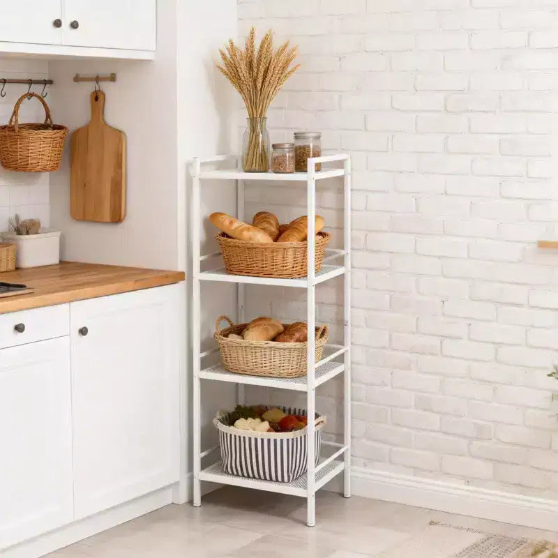Étagère métallique 12 unités de rangement étroites pour salle de bain, cuisine et buanderie