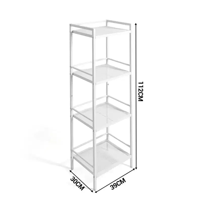 Étagère métallique 12 unités de rangement étroites pour salle de bain, cuisine et buanderie