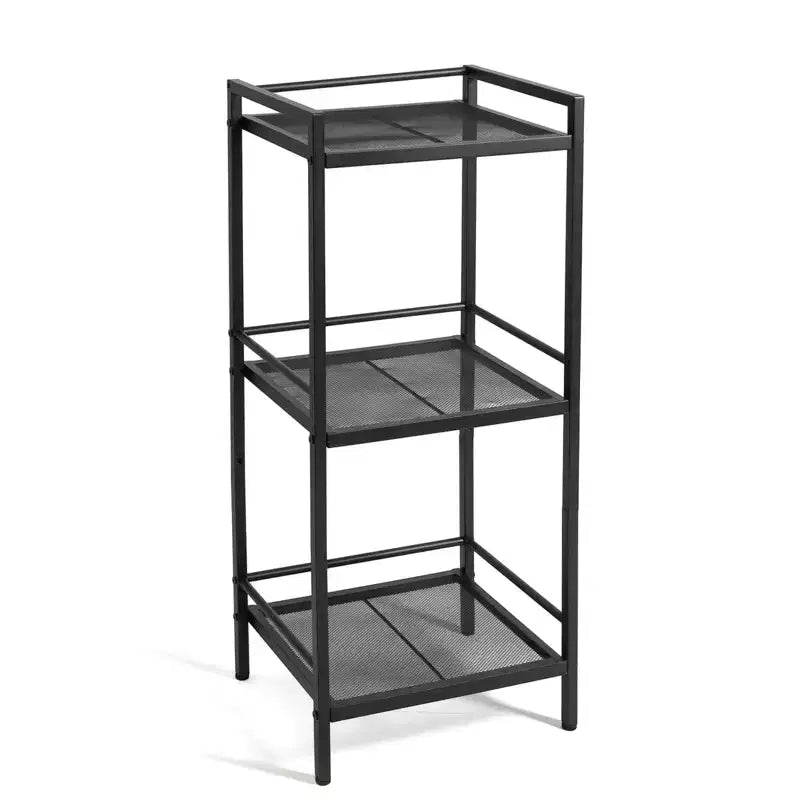 Metal Shelf Stand  12 Narrow Storage Unit for Bathroom, Kitchen &amp; Laundry Organization (Set of 1)