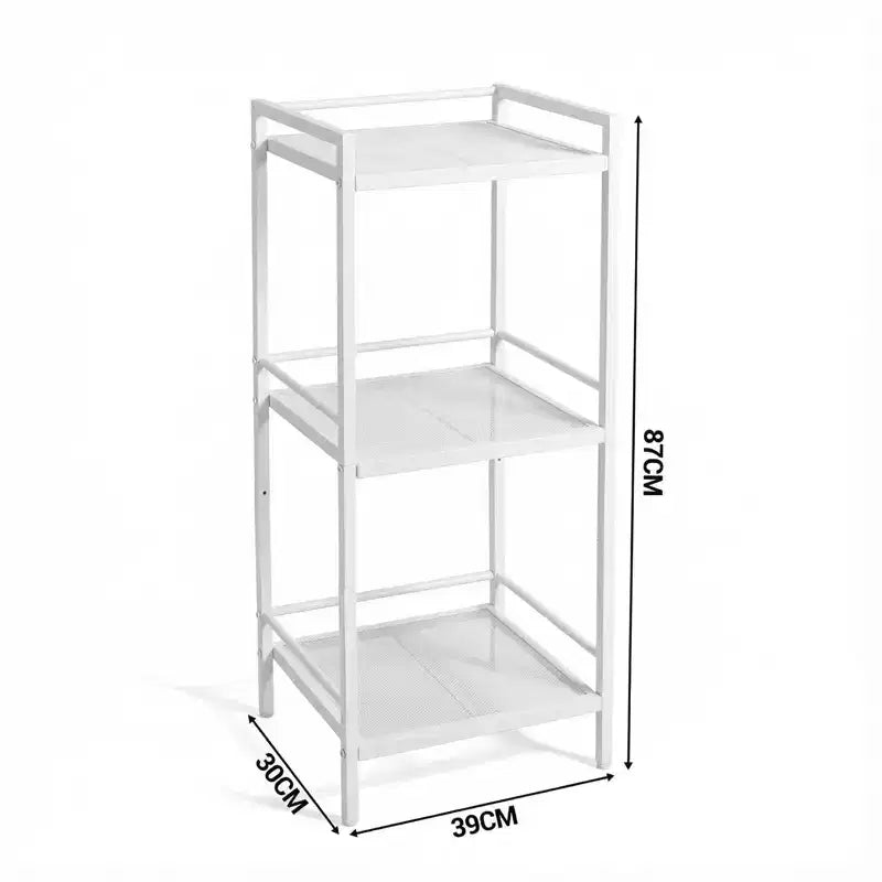 Étagère métallique 12 unités de rangement étroites pour salle de bain, cuisine et buanderie