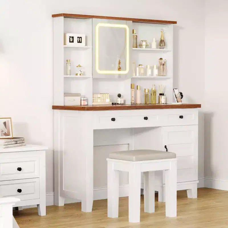 Coiffeuse avec miroir