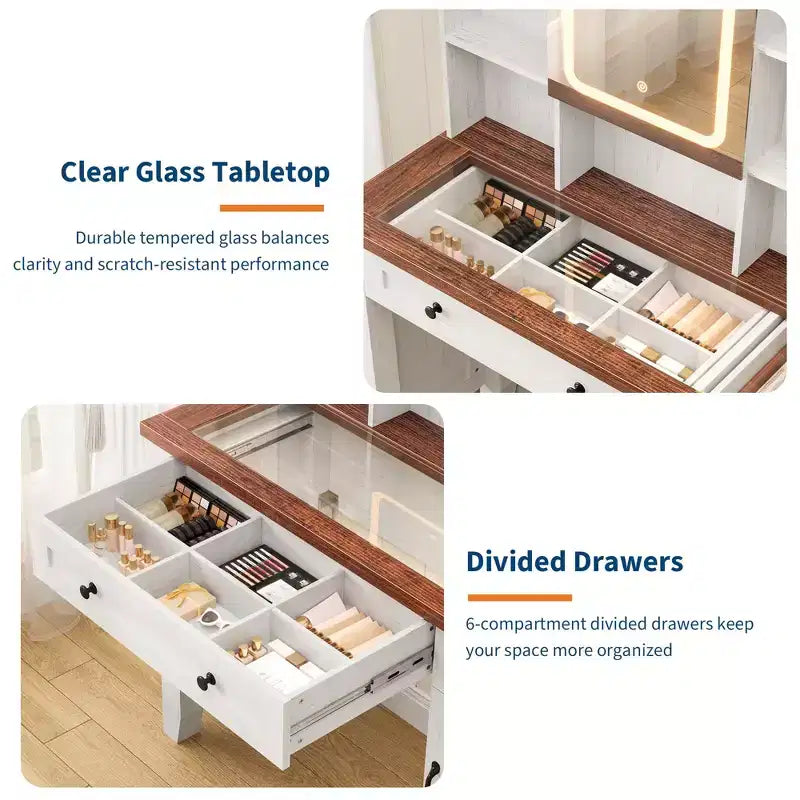 Coiffeuse avec miroir