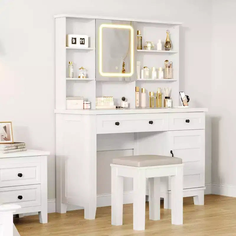 Coiffeuse avec miroir