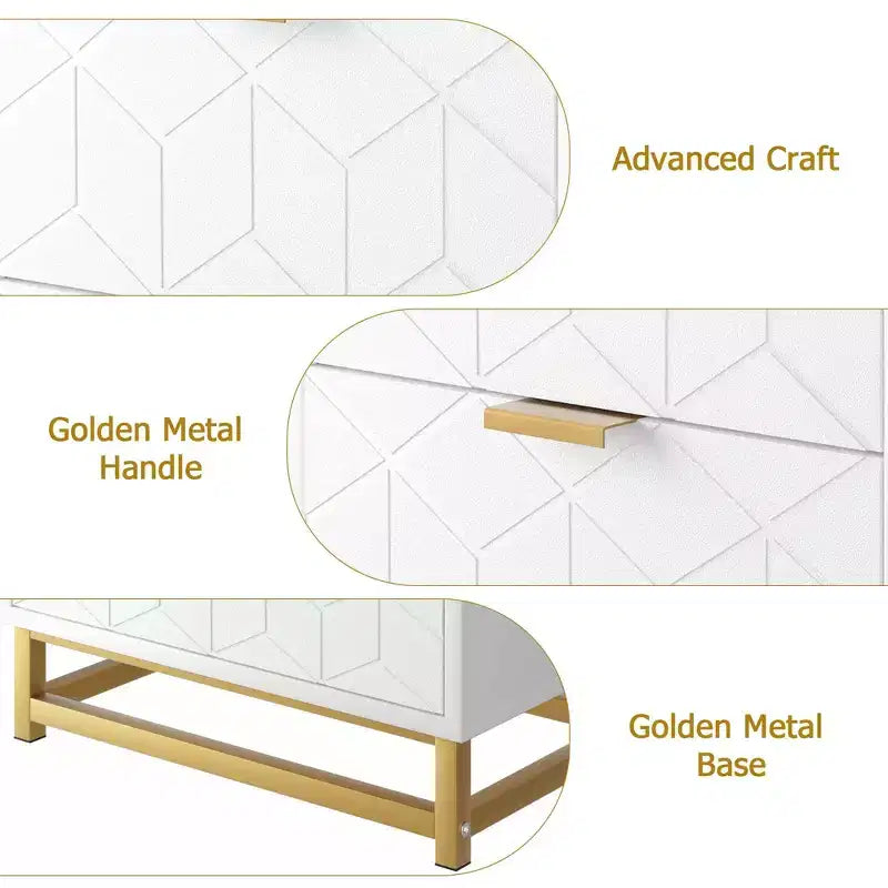 Commode de chambre, commode en bois rose à 4 tiroirs avec poignées, rangement moderne pour couloir et entrée