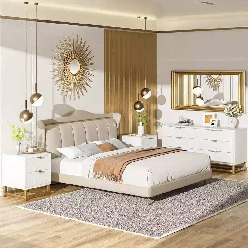 Commode de chambre, commode en bois rose à 4 tiroirs avec poignées, rangement moderne pour couloir et entrée