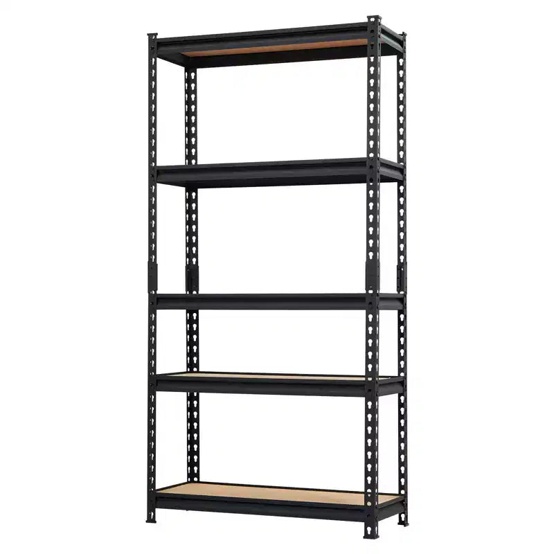 Étagères de rangement robustes, étagères de rangement de garage à 5 niveaux, unité d'étagères de rangement métalliques réglables, étagères de rangement de garage faciles à assembler